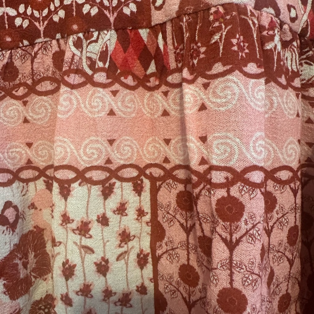 Patchwork Red Blouse - image 7